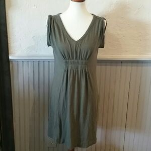 💕LOFT*Khaki Green Dress